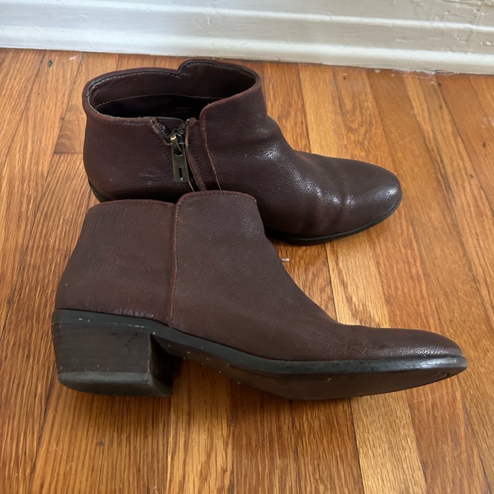 Sam Edelman Leather Petty Ankle Boots, size 6